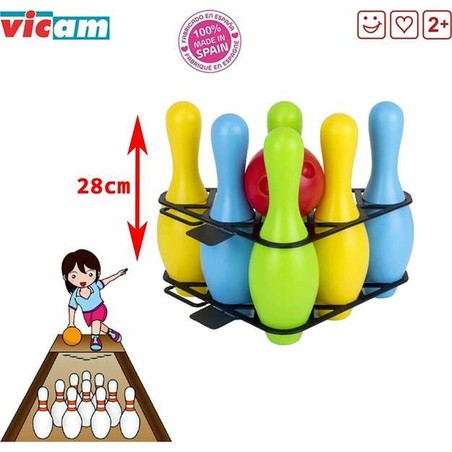 Juguetes Exterior Niños: Juego de Bolos Divertido 28 cm