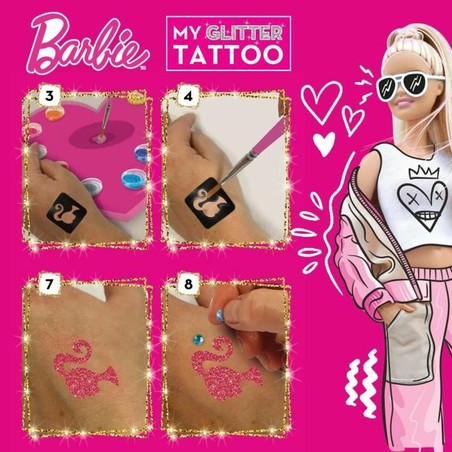 Tatuajes Temporales Niños Lisciani My Glitter Tatoo Purpurina 20 Piezas