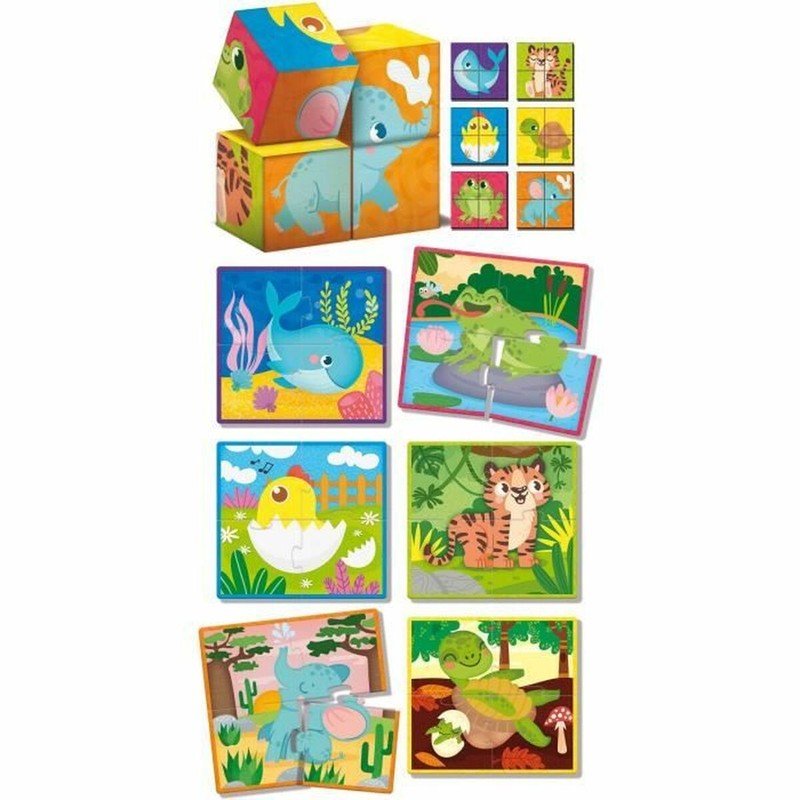 Juegos Mesa Niños Lisciani Cubes & Puzzle Educativo