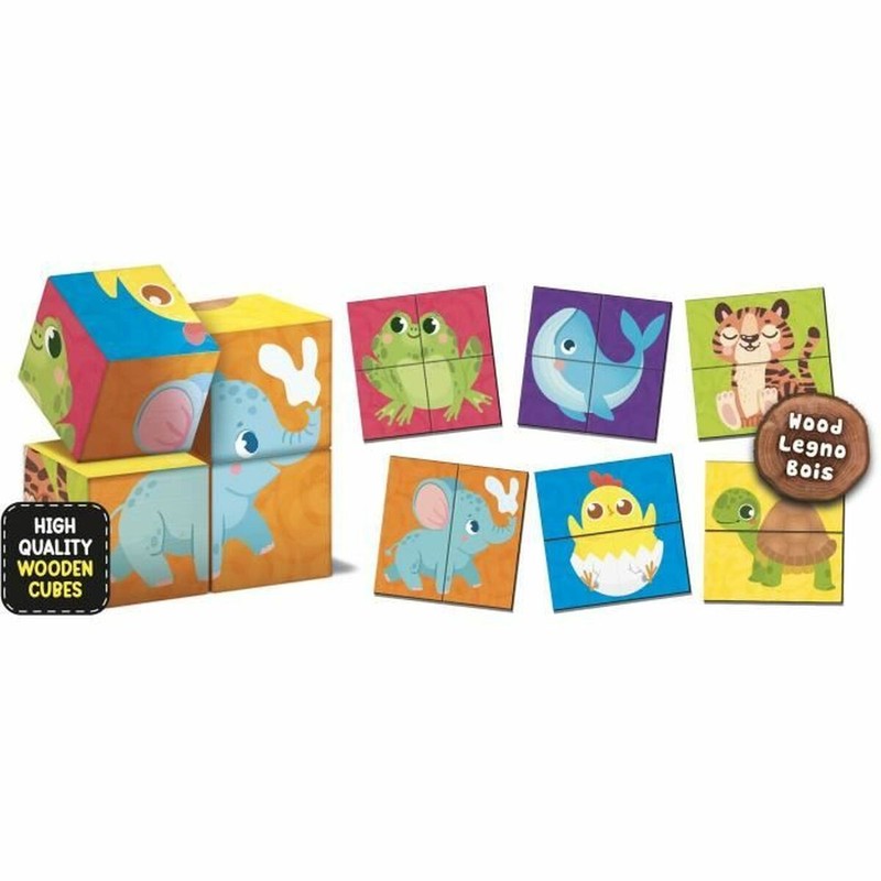 Juegos Mesa Niños Lisciani Cubes & Puzzle Educativo