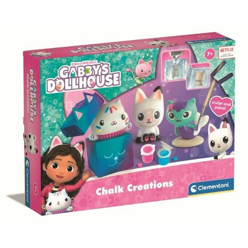 Manualidades Niños Clementoni Gabby's Dollhouse Chalk Creation - Compra online en MegaJuguetes