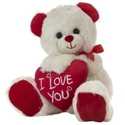 Peluches Niños Oso Corazón I Love You 28 cm - Compra online en MegaJuguetes