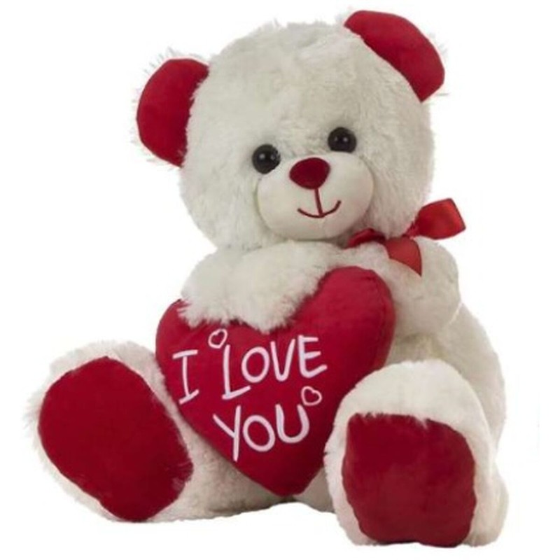 Peluches Niños Oso Corazón I Love You 28 cm - Compra online en MegaJuguetes