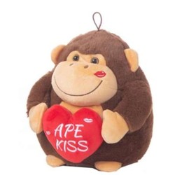 Peluches Niños BigBuy Fun Gorila Corazón 22cm - Compra online en MegaJuguetes