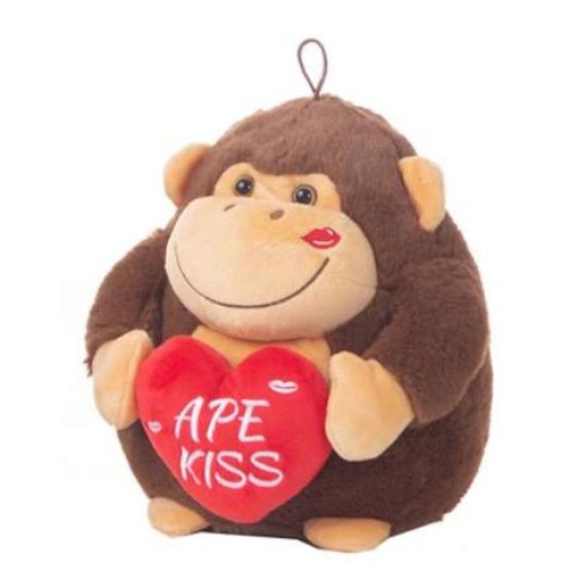 Peluches Niños BigBuy Fun Gorila Corazón 22cm - Compra online en MegaJuguetes