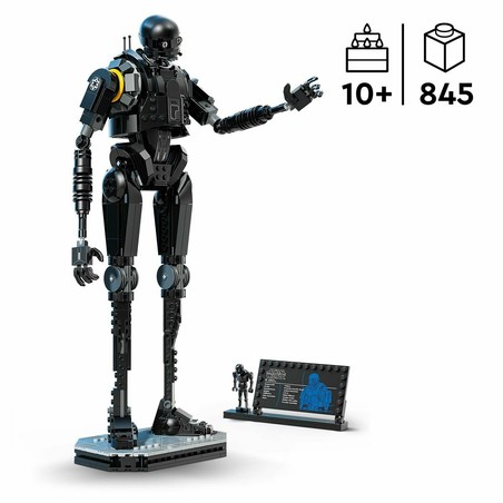 K-2SO LEGO en posición de combate, juego imaginativo