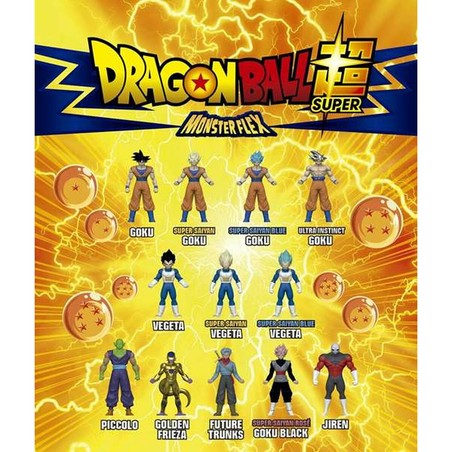 Figuras acción niños Dragon Ball Monsterflex Flexible 17 cm
