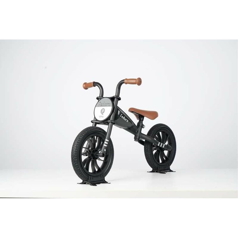 Juguetes Exterior Niños: Bicicleta Sin Pedales Feduro 12" Negra