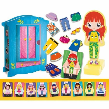 Juegos Mesa Niños Lisciani: Magnetic Fashion Doll Educativo