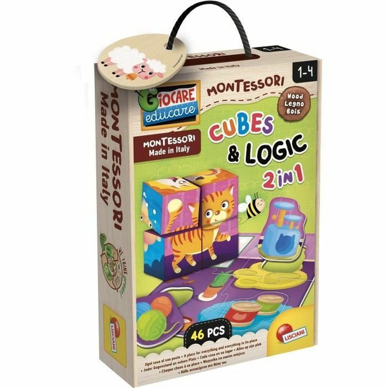 Juegos Mesa Niños Lisciani Giochi Cubes & Logic 2 en 1 Educativo - Compra online en MegaJuguetes