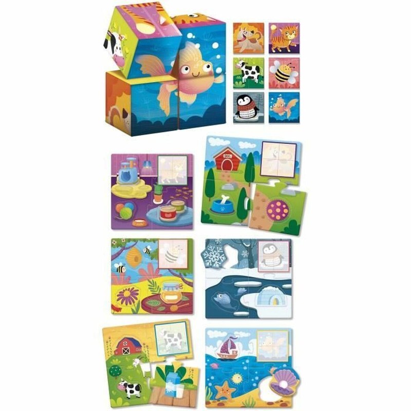 Juegos Mesa Niños Lisciani Giochi Cubes & Logic 2 en 1 Educativo