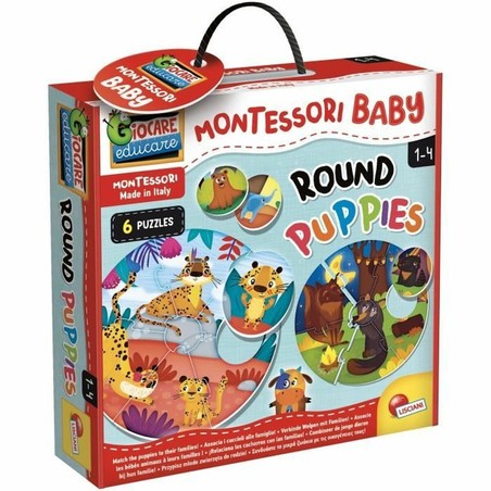 Juegos mesa niños Lisciani Giochi Montessori Baby Round Puppies (FR) - Compra online en MegaJuguetes