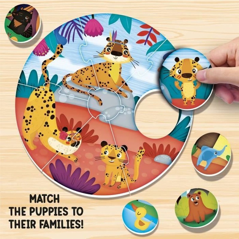Juegos mesa niños Lisciani Giochi Montessori Baby Round Puppies (FR)