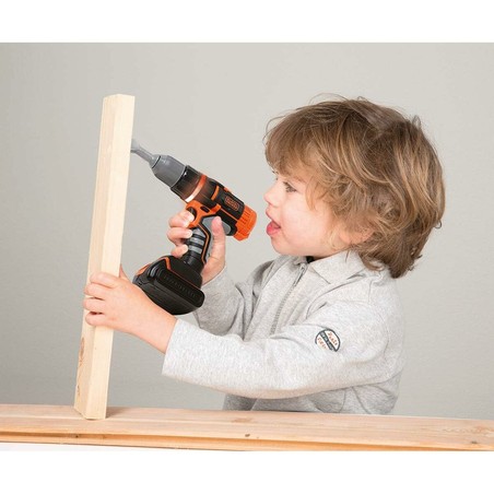 Juego Simbólico Niños: Taladro Smoby Black + Decker - Compra online en MegaJuguetes