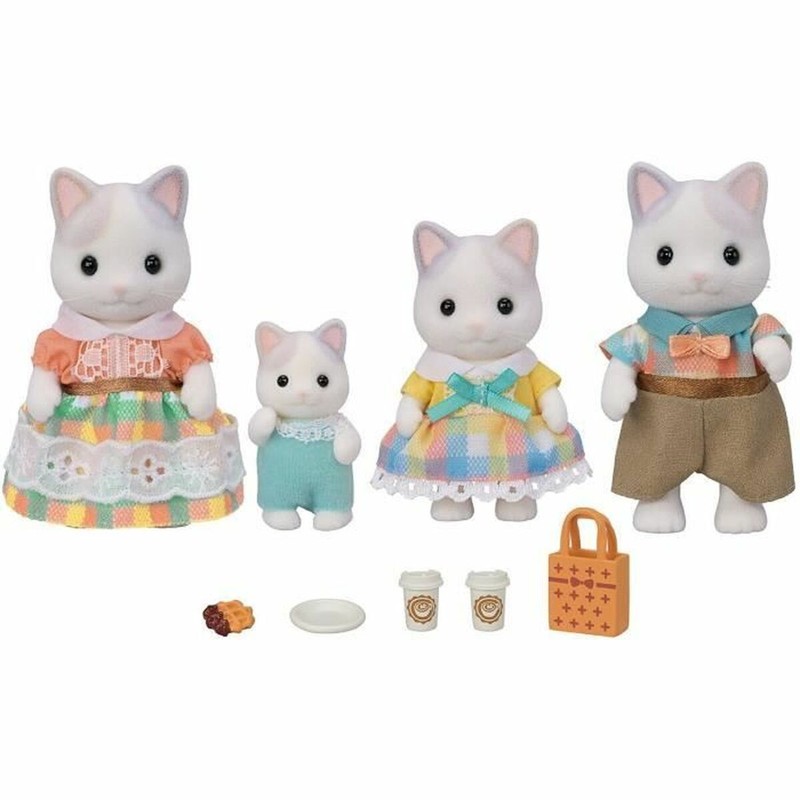 Muñecas Niñas Sylvanian Families: Accesorios Latte Cat Family
