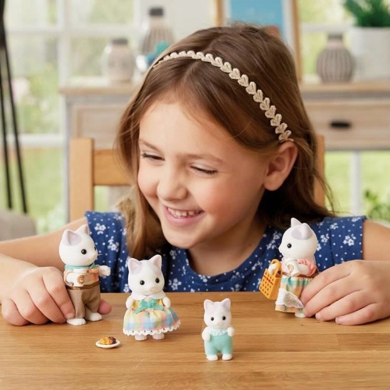 Muñecas Niñas Sylvanian Families: Accesorios Latte Cat Family
