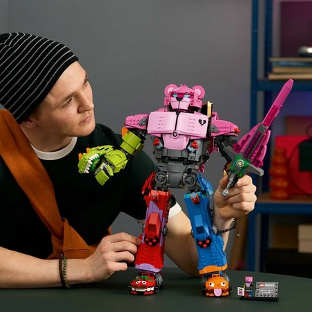 Mecha Team Leader vista frontal, detalles del diseño