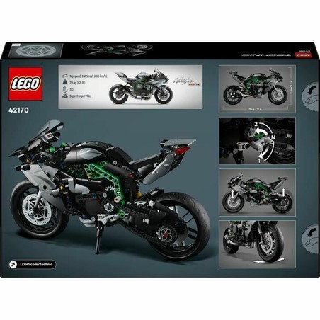 Juguetes Construcción Niños: LEGO Technic 42170 Kawasaki Ninja H2R
