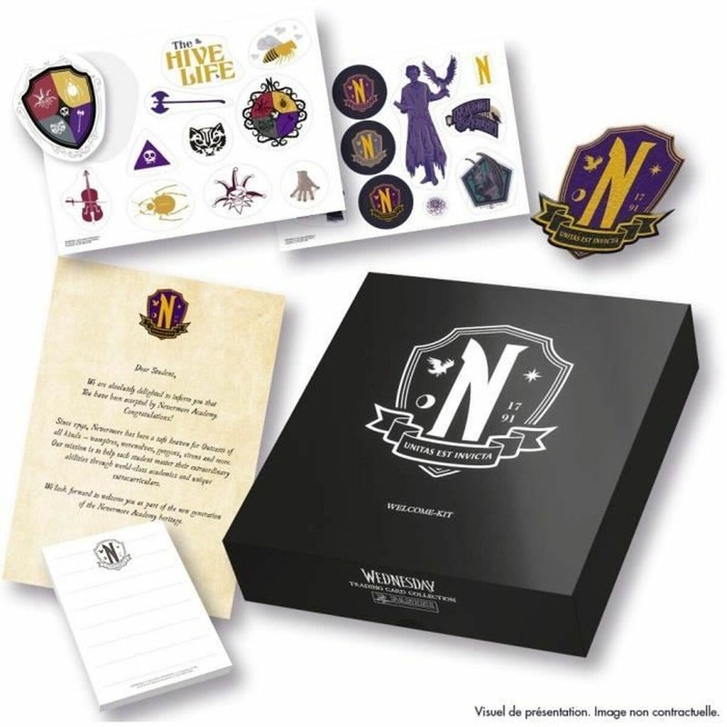 Juegos Mesa Niños: Mazo Cartas Panini Wednesday Coleccionable