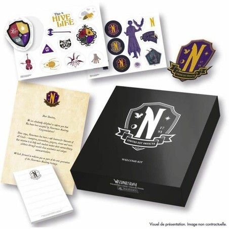 Juegos Mesa Niños: Mazo Cartas Panini Wednesday Coleccionable