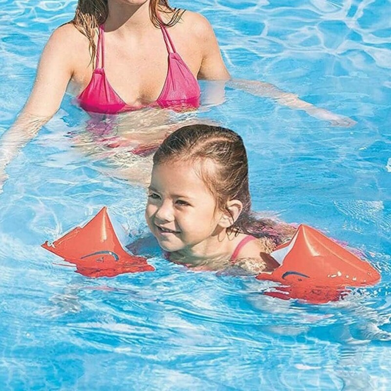 Juguetes Exterior Niños: Manguitos Intex 58642EU Naranja para Seguridad en el Agua