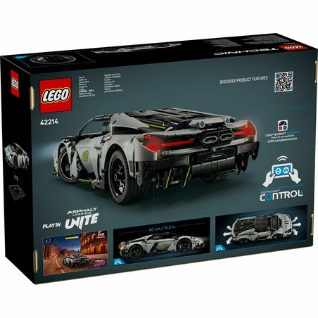 Detalles del motor V12 simulado en Lego Technic
