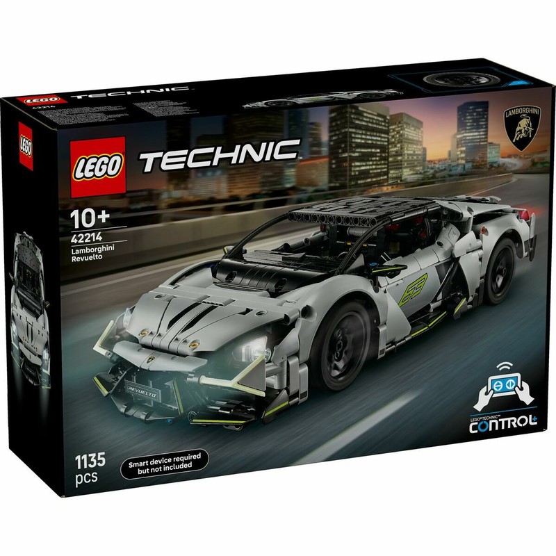 Interior detallado del Lamborghini Revuelto de Lego