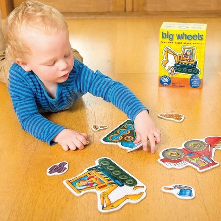 Puzzle infantil Orchard Big Wheels - Vehículos