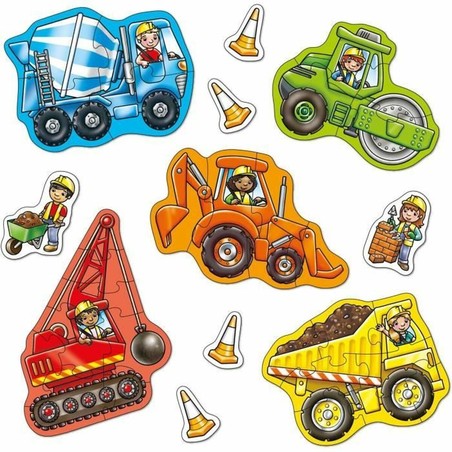 Puzzle infantil Orchard Big Wheels - Vehículos