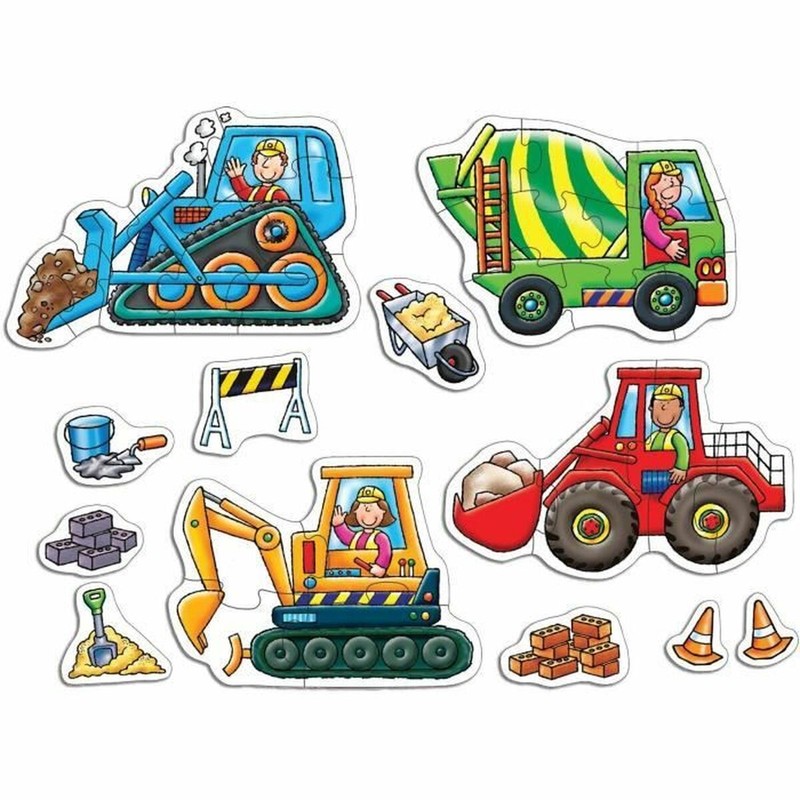 Puzzle infantil Orchard Big Wheels - Vehículos