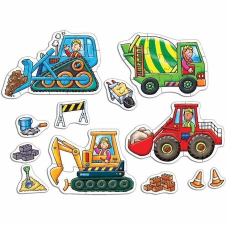 Puzzle infantil Orchard Big Wheels - Vehículos