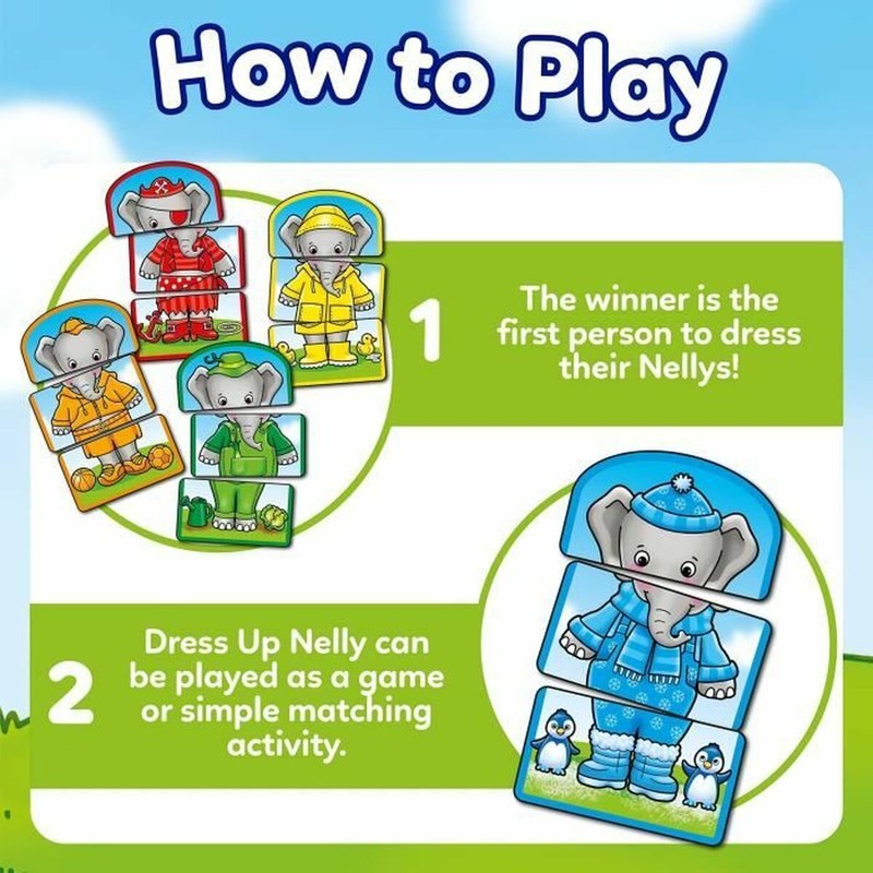 Juegos Mesa Niños Orchard Dress up Nelly - Educativo y Divertido
