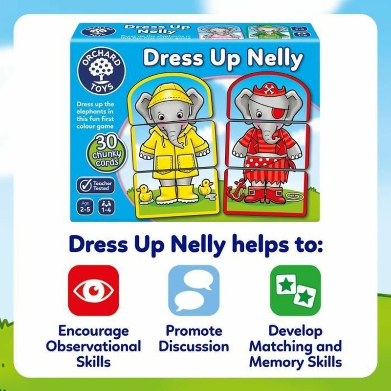 Juegos Mesa Niños Orchard Dress up Nelly - Educativo y Divertido