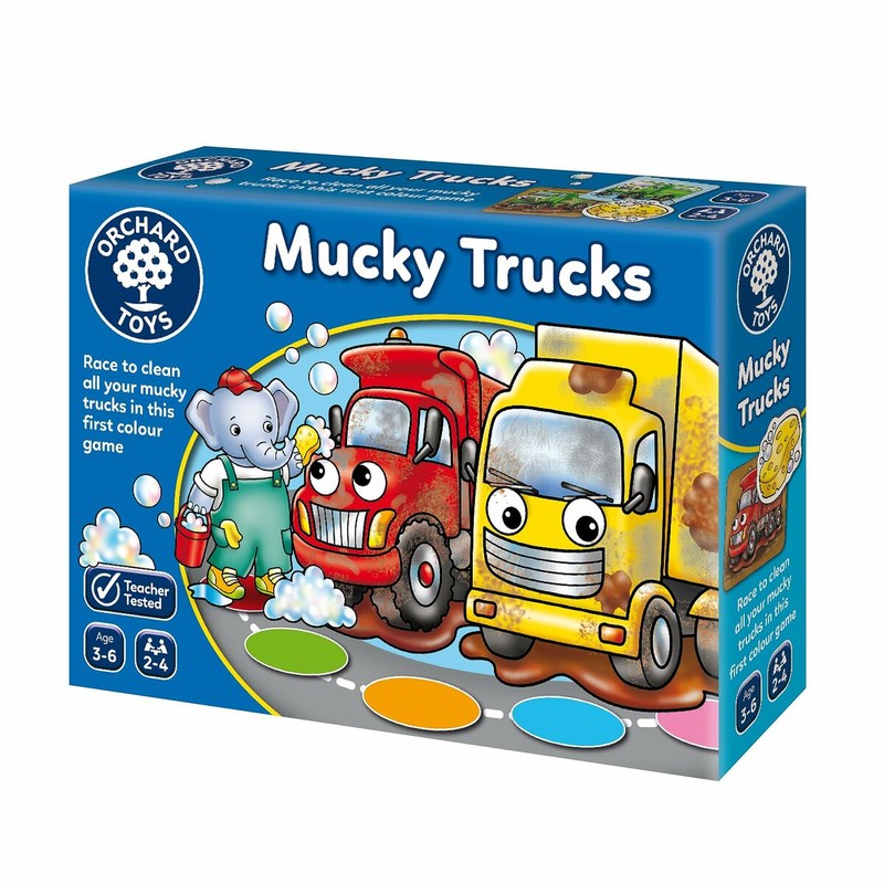 Juegos Mesa Niños Orchard Mucky Trucks - Educativo