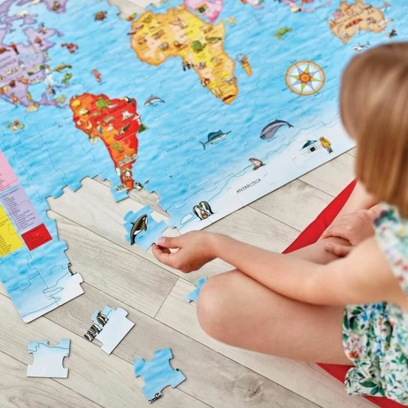 Puzzle Infantil Orchard World Map - Geografía Educativa