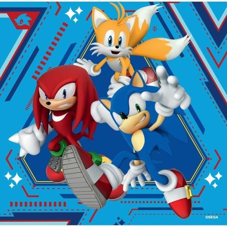 Puzzle infantil Ravensburger Sonic - 3 Rompecabezas