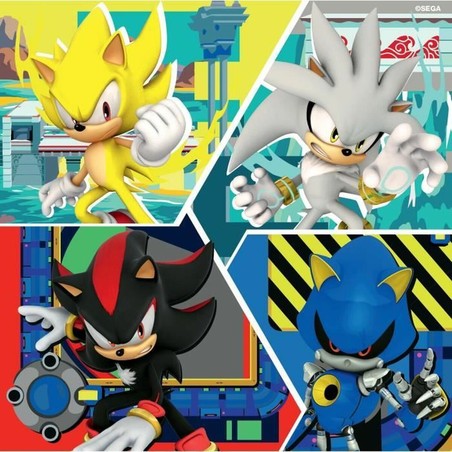 Puzzle infantil Ravensburger Sonic - 3 Rompecabezas