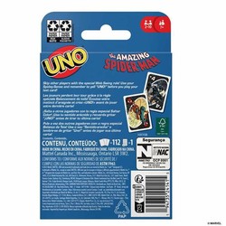 Juegos Mesa Niños: Juego de Cartas UNO Spiderman Mattel - Compra online en MegaJuguetes 2