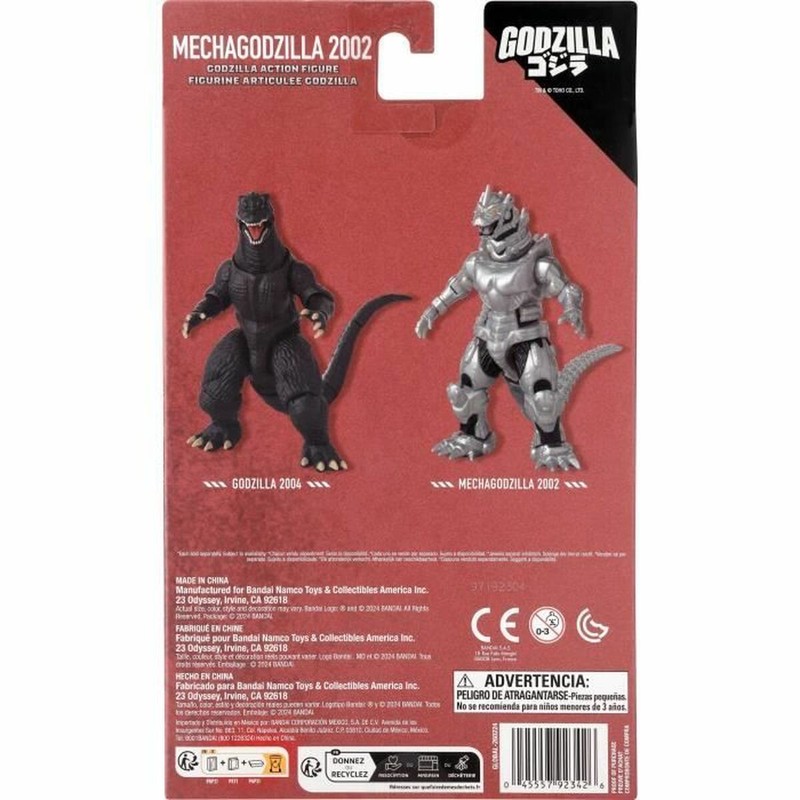 Figura coleccionable Godzilla Mecha Godzilla 2002 vista lateral