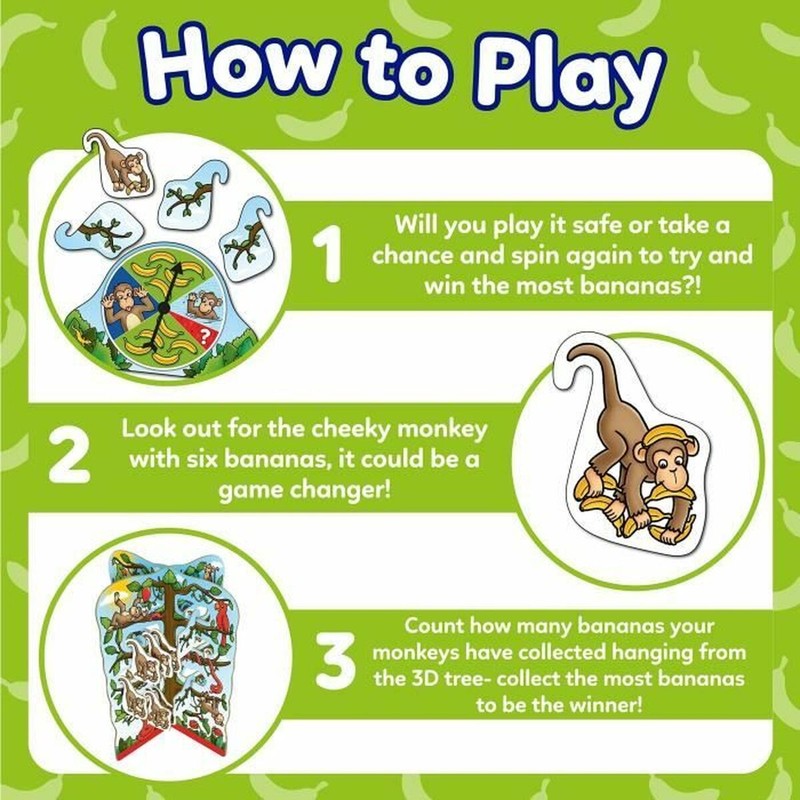Juegos de Mesa Niños Orchard Cheecky Monkeys Educativo