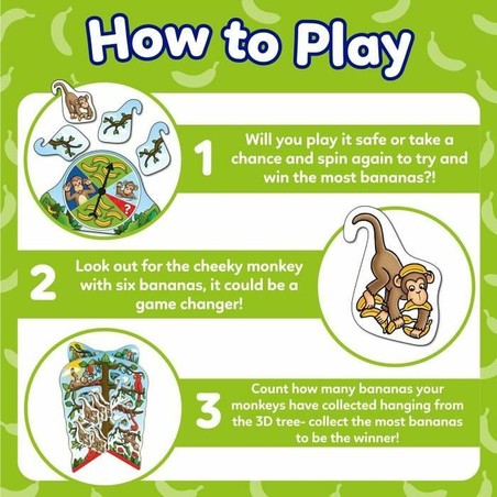 Juegos de Mesa Niños Orchard Cheecky Monkeys Educativo