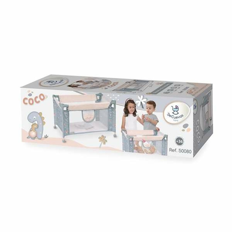 Muñecas Niñas: Cuna de Viaje Decuevas Coco Azul