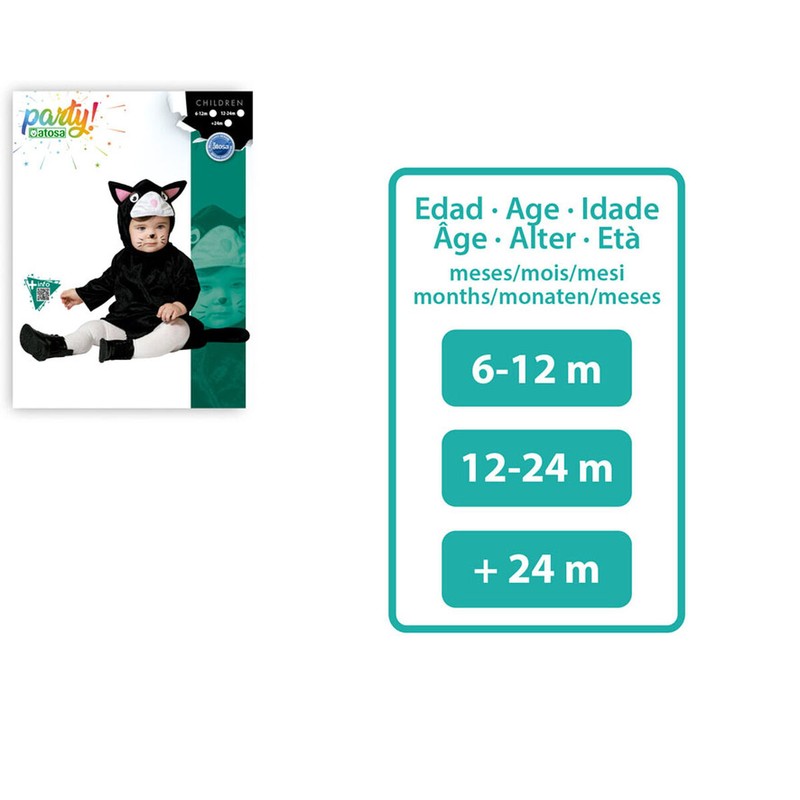 Disfraces Niños: Disfraz de Gato para Bebés Suave y Divertido