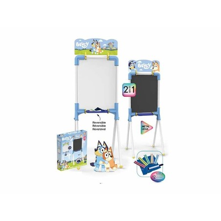 Manualidades Niños: Pizarra Doble Cara Magnética Chicos Bluey