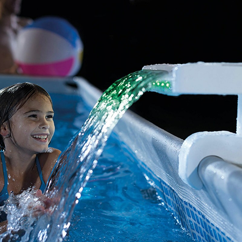 Juguetes Electrónicos Niños: Fuente Intex Luz LED para Piscina