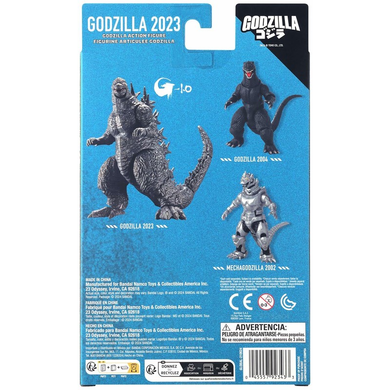 Godzilla 2023 sobre una base, mostrando su imponente tamaño