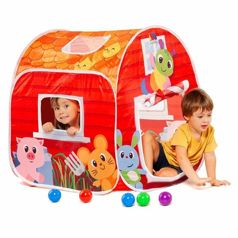 Juguetes Exterior Niños: Piscina de Bolas Moltó Granja +25 Bolas