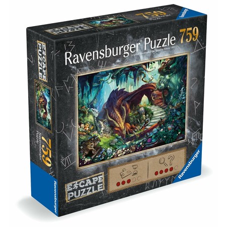 Puzzle Infantil Ravensburger Escape 759: La Cueva del Dragón