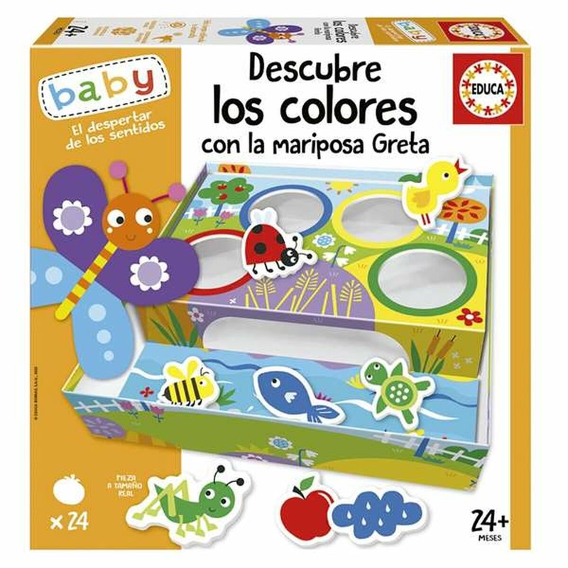 Juegos Mesa Niños Educa: Descubre Colores Mariposa Greta - Compra online en MegaJuguetes