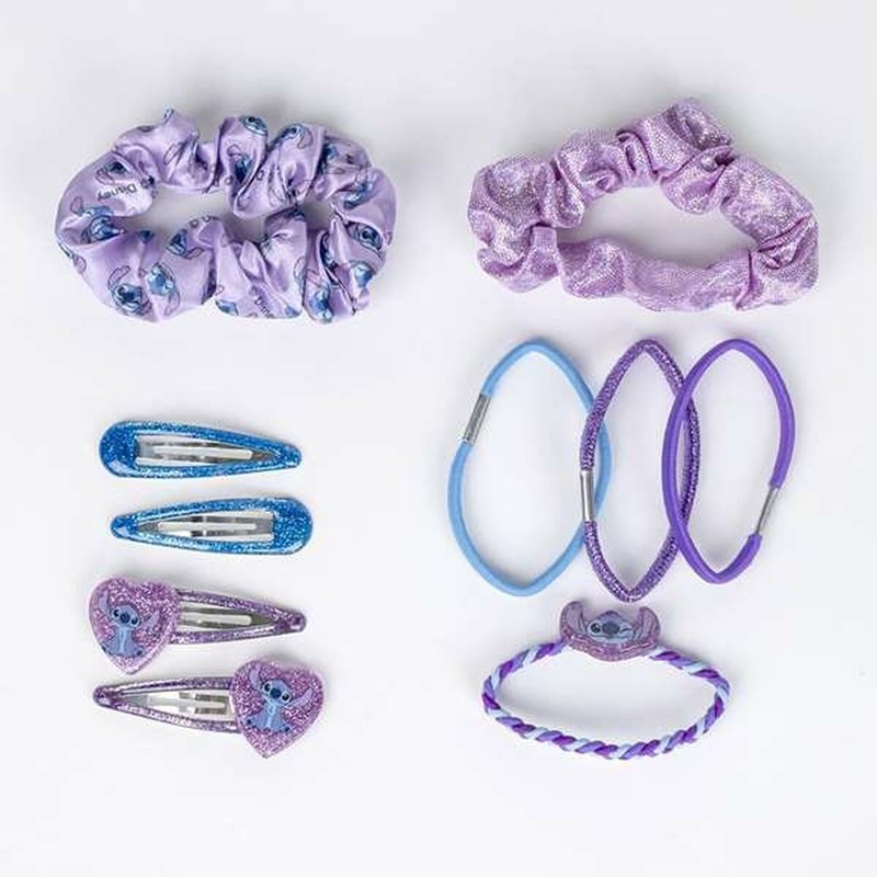Accesorios Pelo Stitch Azul Morado 10 Piezas - Compra online en MegaJuguetes